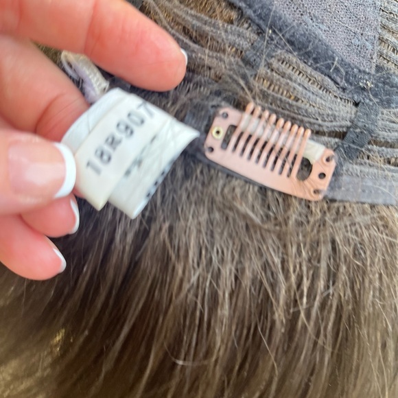 HAIR TOPPER RAQUEL WELSCH BOB WITH BANGS DARK BROWN - Picture 12 of 16